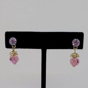 DELMONICO Crystal Beaded Drop Earrings NWT